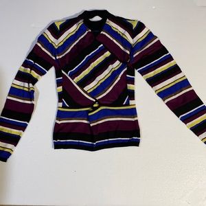 Colorful Rachel Roy Wrap Cut out Sweater BRAND NEW